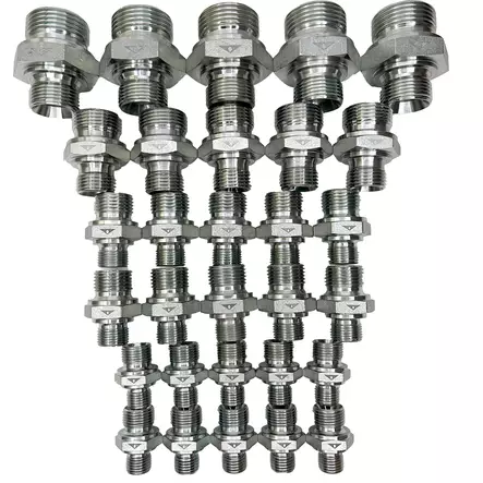 Kaksoisnipat bsp UK-UK 30-osaa - Hydraulikpaket - BSPNIPAT2 - 1