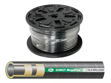 75 M GATES 2SC EN857 HYDRAULSLANG, 1/2" 12MM / 20,8MM, HEL RULLE - Hydraulikpaket - M2T08-RL75PAK - 1